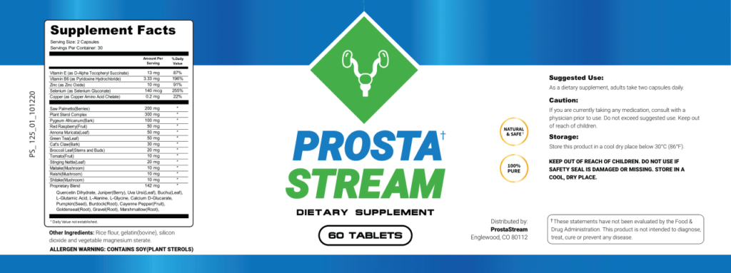 What are the Ingredients in ProstaStream?