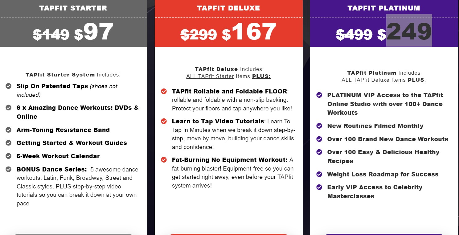 tapfit price