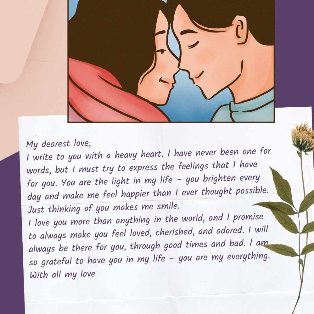 Examples of powerful, emotional love letters