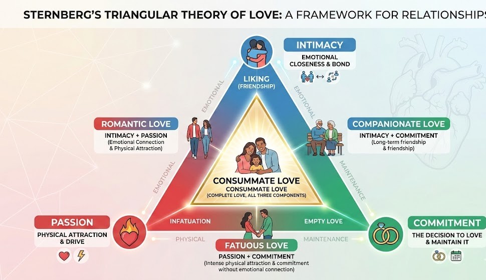 Sternberg's Triangular Theory of Love diagram