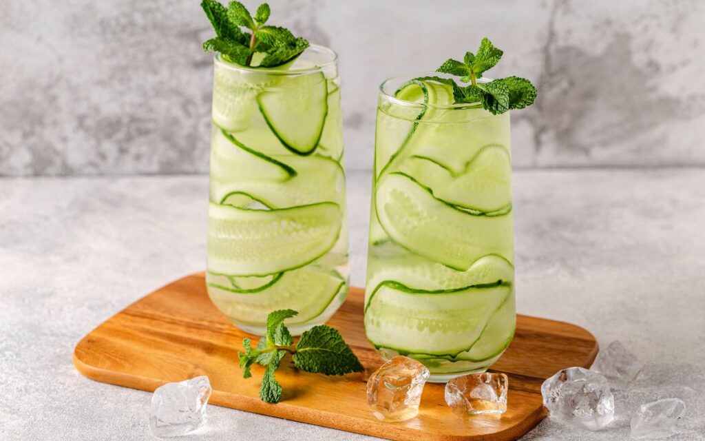 Cucumber and Mint Water