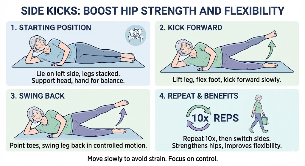 Side Kicks: Boost Hip Strength and Flexibility