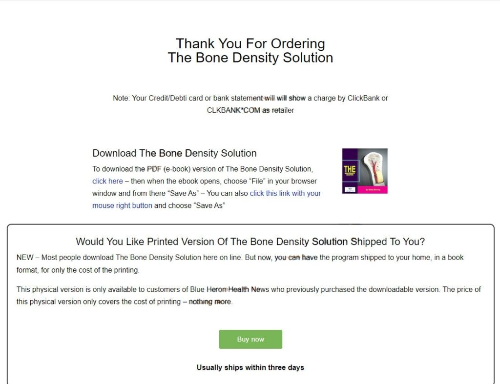 What is The Bone Density Solution?