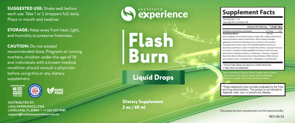 Flash Burn Ingredients