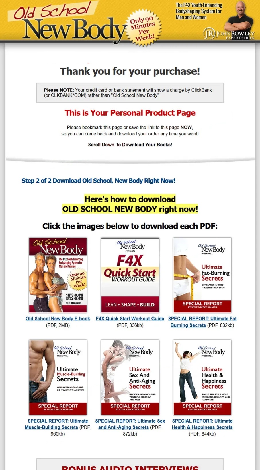 Inside the Member's Area