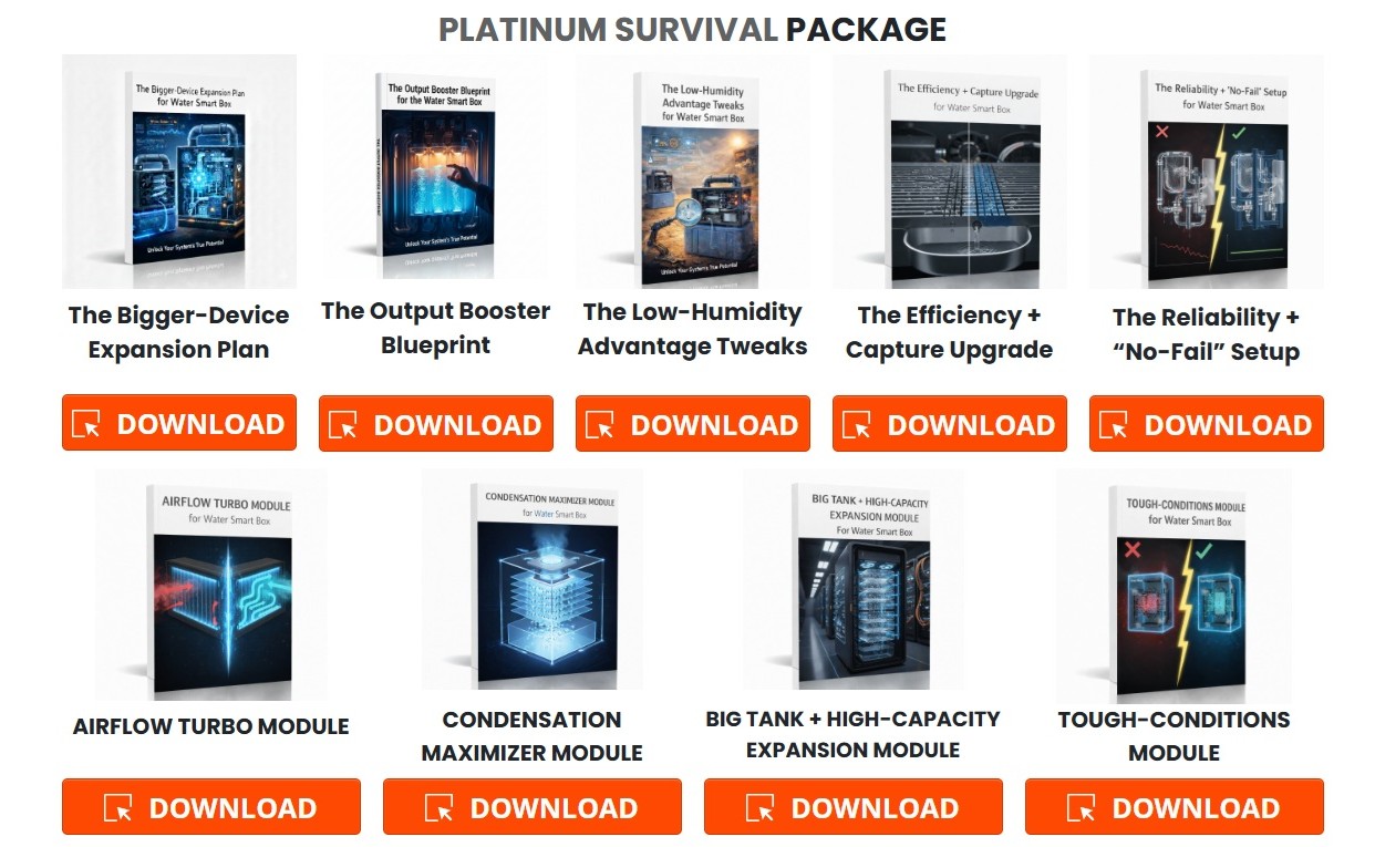 Inside Members Area Tour Platinum-Package smart water box